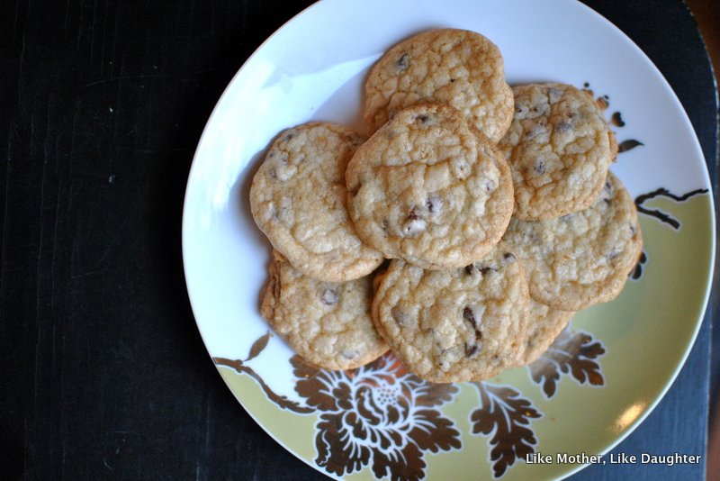 Crystallized ginger chocolate chip sugar cookies ~ Like Mother, Like Daughter 7