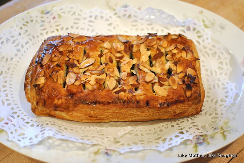 puff pastry with chocolate and almond ~ the method from Like Mother, Like Daughter