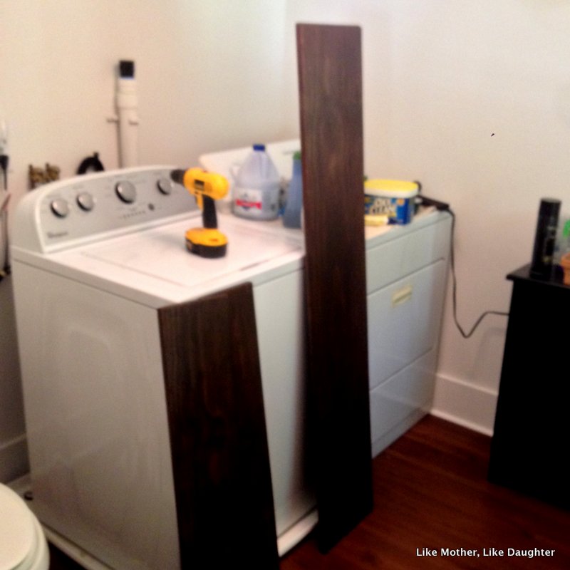 old bathroom to laundry room ~ during