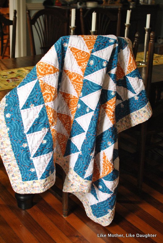 Flying Geese Quilt -- Like Mother, Like Daughter
